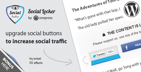 Social Locker for Wordpress v4.3.5
