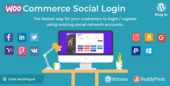 WooCommerce Social Login v1.7.3 - WordPress plugin