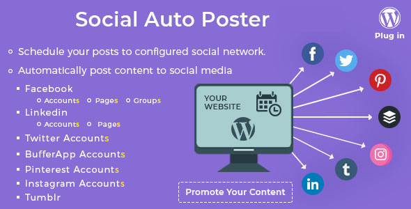 Social Auto Poster v2.7.7 - WordPress Plugin