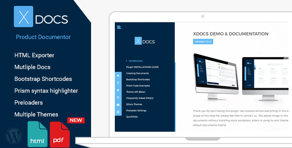 X Docs v1.0.5 - Wordpress Product Documentation Creator