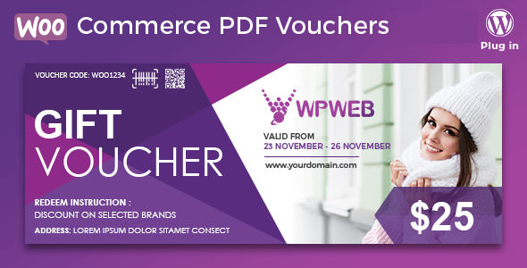 WooCommerce PDF Vouchers v3.7.6 - WordPress Plugin