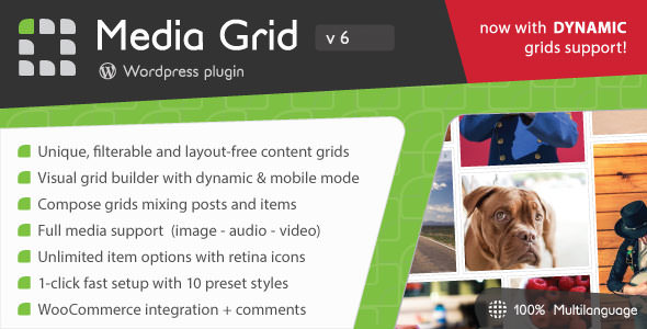 Media Grid v6.302 - Wordpress Responsive Portfolio