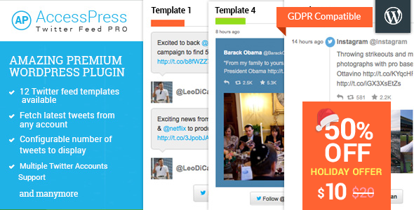 AccessPress Twitter Feed Pro v1.1.6