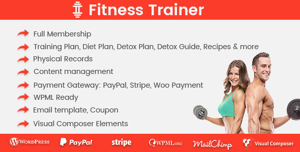 Fitness Trainer v1.2.1 - Training Membership Plugin