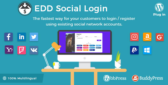 Easy Digital Downloads - Social Login v2.1.6