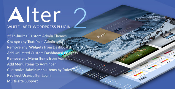 WpAlter v2.3.6 - White Label Wordpress Plugin