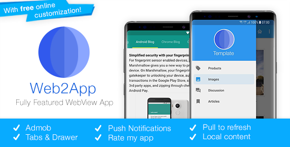 Web2App v3.4 - Quickest Feature-Rich Android Webview