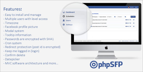 phpSFP - Schedule facebook posts