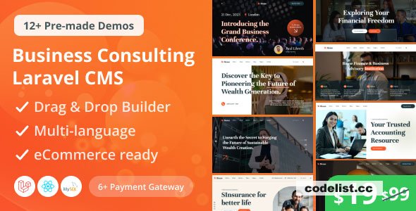 Bione v3.1 - Business Consulting Laravel CMS With Live Page Builder